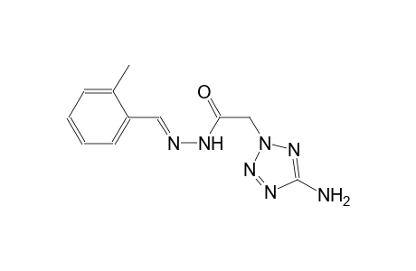 2-(5-amino-2H-tetraazol-2-yl)-N'-[(E)-(2-methylphenyl)methylidene]acetohydrazide