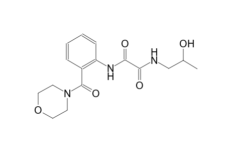 ethanediamide, N~1~-(2-hydroxypropyl)-N~2~-[2-(4-morpholinylcarbonyl)phenyl]-