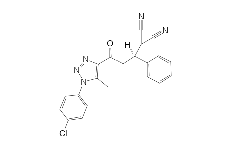 (S)-2-(3-(1-(4-chlorophenyl)-5-methyl-1H-1,2,3-triazol-4-yl)-3-oxo-1-phenylpropyl)malononitrile