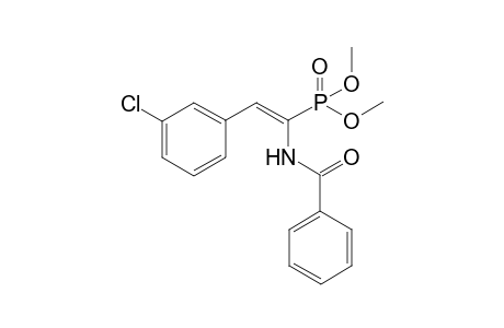 (E)-Dimethyl 1-benzamido-2-(3-chlorophenyl)vinylphosphonate