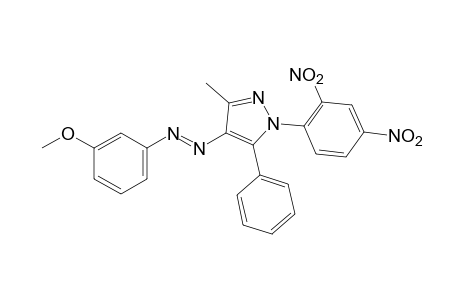1-(2,4-dinitrophenyl)-4-[(m-methoxyphenyl)azo]-3-methyl-5-phenylpyrazole