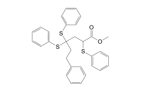 6-Phenyl-2,4,4-tris(phenylthio)hexanoic acid methyl ester