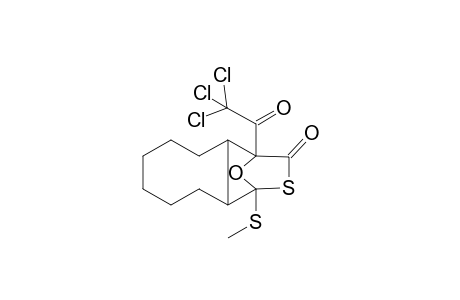 10-(methylthio)-1-(trichloracetyl)-13-oxa-11-thia-exo-2-endo-9-tricyclo[8.2.1.0(2,9)]tridecan-12-on