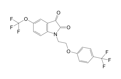 5-(Trifluoromethoxy)-1-{2-[4-(trifluoromethyl)phenoxy]ethyl}indoline-2,3-dione