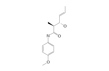 ERYTHRO-N-(4-METHOXYPHENYL)-2-METHYL-3-HYDROXY-4-TRANS-HEXENAMIDE