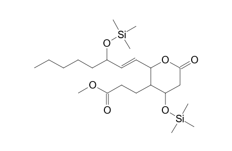 3-(2-(3-(trimethylsiloxy)1-octenyl)-4-(trimethylsiloxy)-6-oxo-5,6-dihydro-1,4-pyran-3-yl)propanoic acid methyl ester