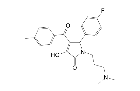 1-[3-(dimethylamino)propyl]-5-(4-fluorophenyl)-3-hydroxy-4-(4-methylbenzoyl)-1,5-dihydro-2H-pyrrol-2-one