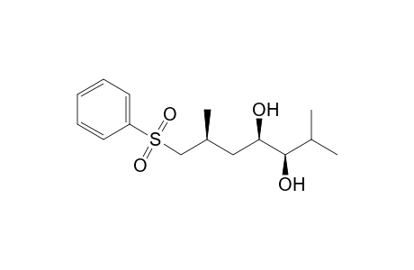 (3R,4R,6S)-2,6-dimethyl-7-(phenylsulfonyl)heptane-3,4-diol