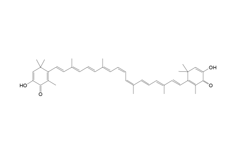beta,beta-Carotene-4,4'-dione, 2,2',3,3'-tetradehydro-3,3'-dihydroxy
