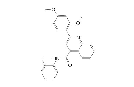 2-(2,4-dimethoxyphenyl)-N-(2-fluorophenyl)-4-quinolinecarboxamide
