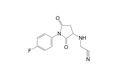2-[[1-(4-fluorophenyl)-2,5-bis(oxidanylidene)pyrrolidin-3-yl]amino]ethanenitrile