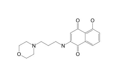 2-[(3-AMINOPROPYL)-MORPHOLINE]-5-HYDROXY-1,4-NAPHTHOQUINONE