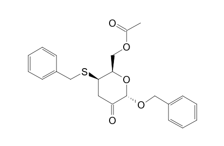 BENZYL-6-O-ACETYL-4-S-BENZYL-3-DEOXY-4-THIO-ALPHA-D-THREO-HEXOPYRANOSID-2-ULOSE