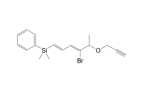 (6Z,8E)-6-Bromo-9-(dimethylphenylsilyl)-5-methyl-4-oxanona-6,8-dien-1-yne