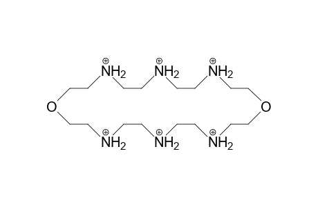 1,13-Dioxa-4,7,10,16,19,22-hexaaza-cyclotetracosane hexacation
