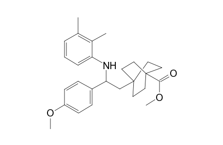 methyl 1-[2-(2,3-dimethylanilino)-2-(4-methoxyphenyl)ethyl]bicyclo[2.2.2]octane-4-carboxylate
