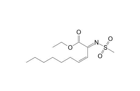 3-Decenoic acid, 2-[(methylsulfonyl)imino]-, ethyl ester, (Z,E)-