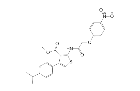 methyl 4-(4-isopropylphenyl)-2-{[(4-nitrophenoxy)acetyl]amino}-3-thiophenecarboxylate