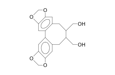 6,7-Bis(hydroxymethyl)-1,2:3,4-bis(4,5-methylenedioxy-benzo)-cyclooctadiene