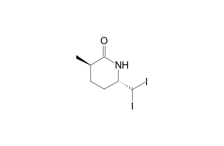 (3R*,6S*)-6-(Diiodomethyl)-3-methylpiperidin-2-one