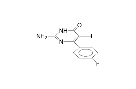 2-amino-5-iodo-4-(4-fluorophenyl)-1,6-dihydropyrimidin-4-one