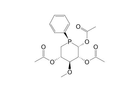 5-[(S)-P]-.alpha.-1,2,4-tri-O-acetyl-5-deoxy-3-O-methyl-5-phenylphosphino-D-xyopyranose