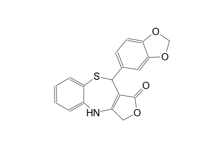 10-(1,3-benzodioxol-5-yl)-4,10-dihydro-1H,3H-furo[3,4-c][1,5]benzothiazepin-1-one