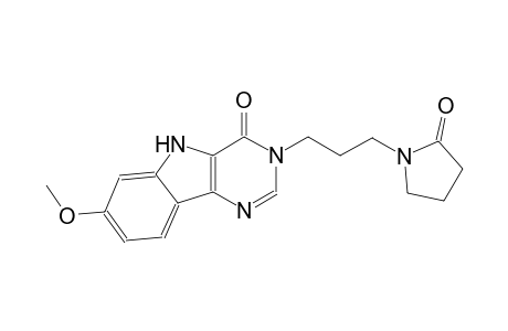7-methoxy-3-[3-(2-oxo-1-pyrrolidinyl)propyl]-3,5-dihydro-4H-pyrimido[5,4-b]indol-4-one