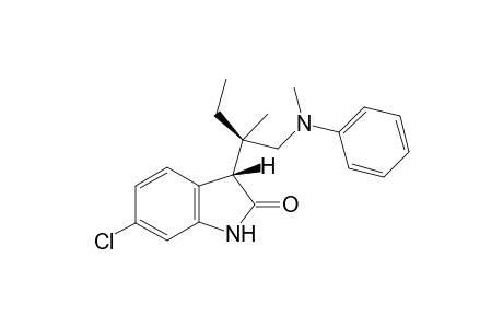 (3S,1'R)-6-Chloro-3-{2'-methyl-1'-[methyl(phenyl)amino]butan-2-yl}indolin-2-one