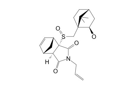 #9;(-)-(3AR,4R,7S,7AS)-2-ALLYL-3A-[(R)-[[(1R,2R,4R)-2-HYDROXY-7,7-DIMETHYLBICYCLO-[2.2.1]-HEPTAN-1-YL]-METHYL]-SULFINYL]-3A,4,7,7A-TETRAHYDRO-1H-4,7-METHANOISO