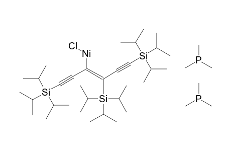{(E)-2,4-bis(Triisopropylsilyl)-1-[(triisopropylsilyl)ethynyl]-1-buten-3-ynyl}-Chloro-bis(trimethylphosphane) nickel(II)