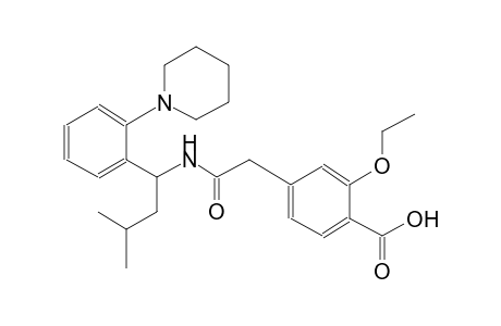 benzoic acid, 2-ethoxy-4-[2-[[(1S)-3-methyl-1-[2-(1-piperidinyl)phenyl]butyl]amino]-2-oxoethyl]-