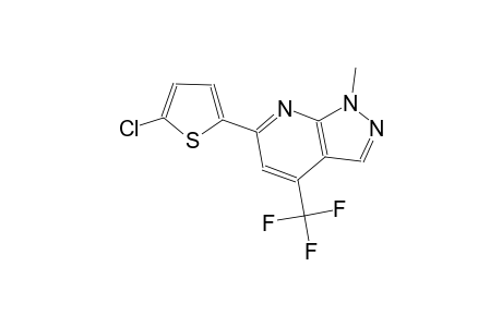 1H-pyrazolo[3,4-b]pyridine, 6-(5-chloro-2-thienyl)-1-methyl-4-(trifluoromethyl)-