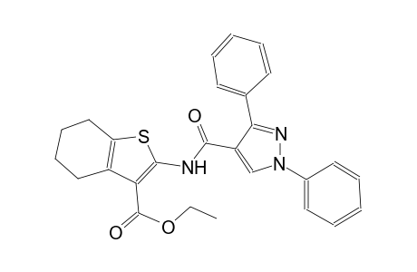 ethyl 2-{[(1,3-diphenyl-1H-pyrazol-4-yl)carbonyl]amino}-4,5,6,7-tetrahydro-1-benzothiophene-3-carboxylate
