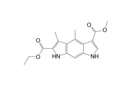 2-Ethoxycarbonyl-5-methoxycarbonyl-3,4-diimethylpyrrolo[3,2-f]indole