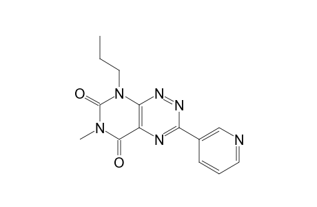 Pyrimido[5,4-e]-1,2,4-triazine-5,7(6H,8H)-dione,6-methyl-8-propyl-3-(3-pyridinyl)-
