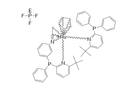 CYCLOPENTADIENYLRUTHENIUM-(II)-BIS-(2-DIPHENYLPHOSPHINO-6-TERT.-BUTYL-PYRIDINE)-(ACETONITRILE)-[PF6]