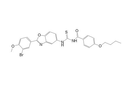 N-[2-(3-bromo-4-methoxyphenyl)-1,3-benzoxazol-5-yl]-N'-(4-butoxybenzoyl)thiourea