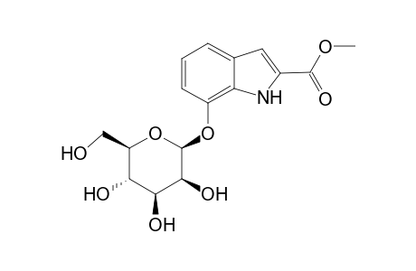 Methyl 7-(.beta.-D-Mannopyranosyloxy)-1H-indole-2-carboxylate