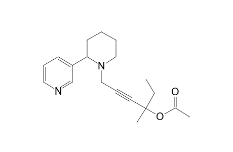 3-Methyl-6-[2-(pyridin-3-yl)piperidin-1-yl]hex-4-yn-3-yl acetate