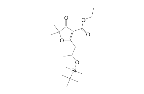 ETHYL-(R)-[2-[2-(TERT.-BUTYLDIMETHYLSILOXY)-PROPYL]-5,5-DIMETHYL-4-OXO-4,5-DIHYDROFURAN-3-YL]-CARBOXYLATE