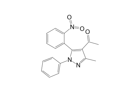 1-[3-methyl-5-(2-nitrophenyl)-1-phenyl-4-pyrazolyl]ethanone