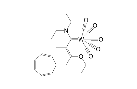 Carbon monoxide;[(Z)-4-(1-cyclohepta-2,4,6-trienyl)-1-(diethylamino)-3-ethoxy-2-methylbut-2-enylidene]tungsten