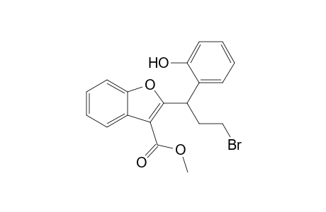 2-[3-bromo-1-(2-hydroxyphenyl)propyl]-3-benzofurancarboxylic acid methyl ester