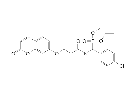 DIETHYL-(3-(4-METHYL-2-OXO-2H-CHROMEN-7-YLOXY)-PROPANAMIDO)-(4-CHLOROPHENYL)-METHYLPHOSPHONATE