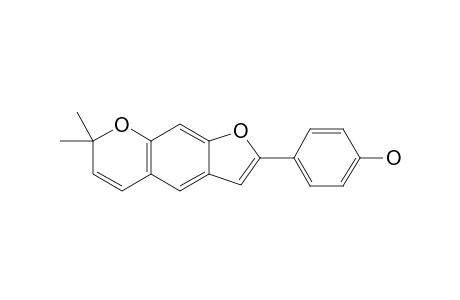 GRAMNIPHENOL_E;2-(4-HYDROXYPHENYL)-7,7-DIMETHYL-7-H-FURO-[3.2-G]-CHROMENE