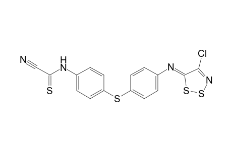 4-(4-Chloro-5H-1,2,3-dithiazol-5-ylideneamino)phenyl 4-(cyanothioformamido)phenyl sulfide