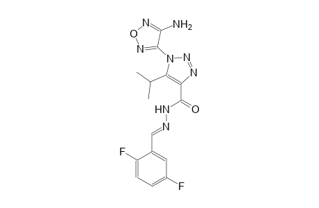 1-(4-amino-1,2,5-oxadiazol-3-yl)-N'-[(E)-(2,5-difluorophenyl)methylidene]-5-isopropyl-1H-1,2,3-triazole-4-carbohydrazide