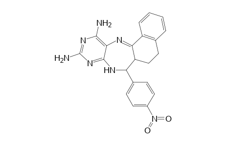 10,12-Diamino-7-(4-nitrophenyl)-6,6a,7,8-tetrahydro-5H-naphtho[1,2-e]pyrimido[4,5-b][1,4]diazepine