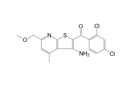 methanone, [3-amino-6-(methoxymethyl)-4-methylthieno[2,3-b]pyridin-2-yl](2,4-dichlorophenyl)-